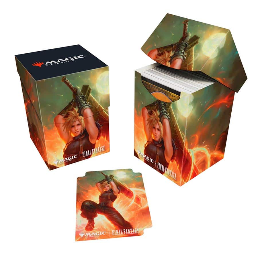 Ultra Pro MTG Universes Beyond: Final Fantasy Cloud Ex-SOLDIER Deck Box Pro 100+