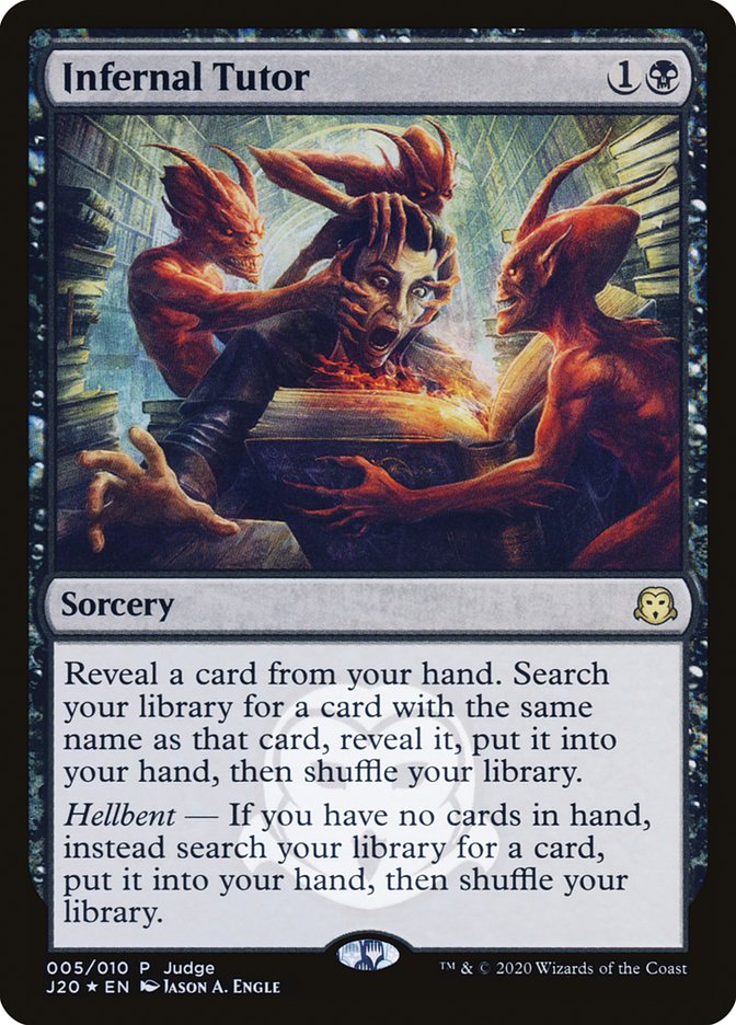 Infernal Tutor [Judge Gift Cards 2020] – Mothership ATX