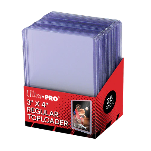 Ultra Pro 3" x 4" Clear Regular Toploaders (25ct)
