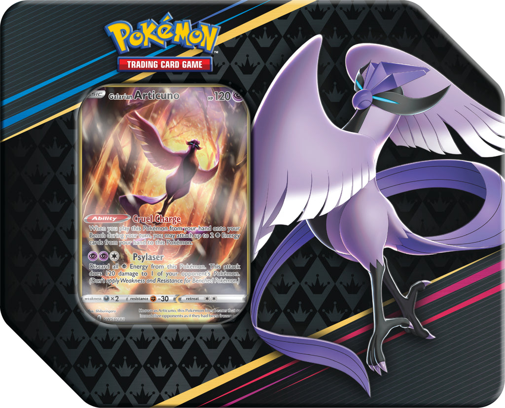 Crown Zenith Collection Tin (Galarian Articuno/Zapdos/Moltres) - Family Fun  Hobbies