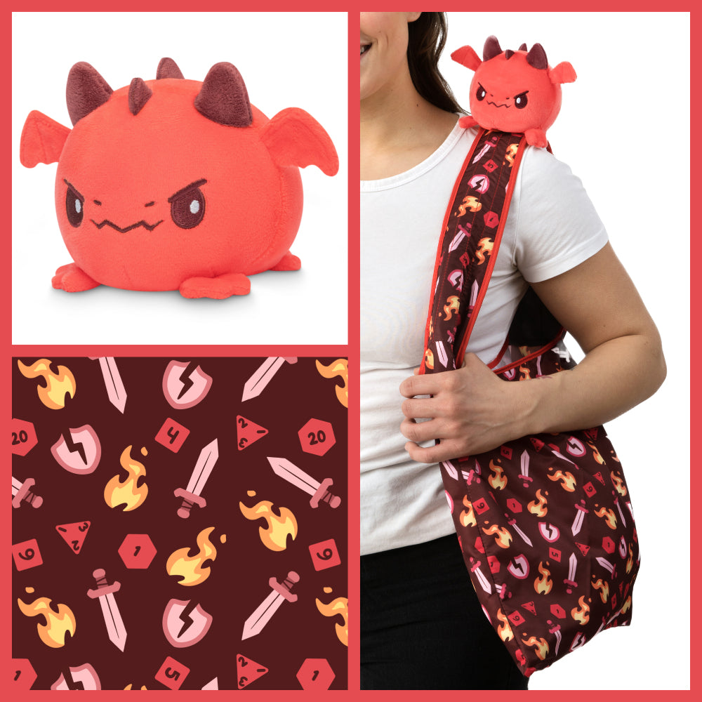 Plushie Tote Bag: Red Tabletop Dragon
