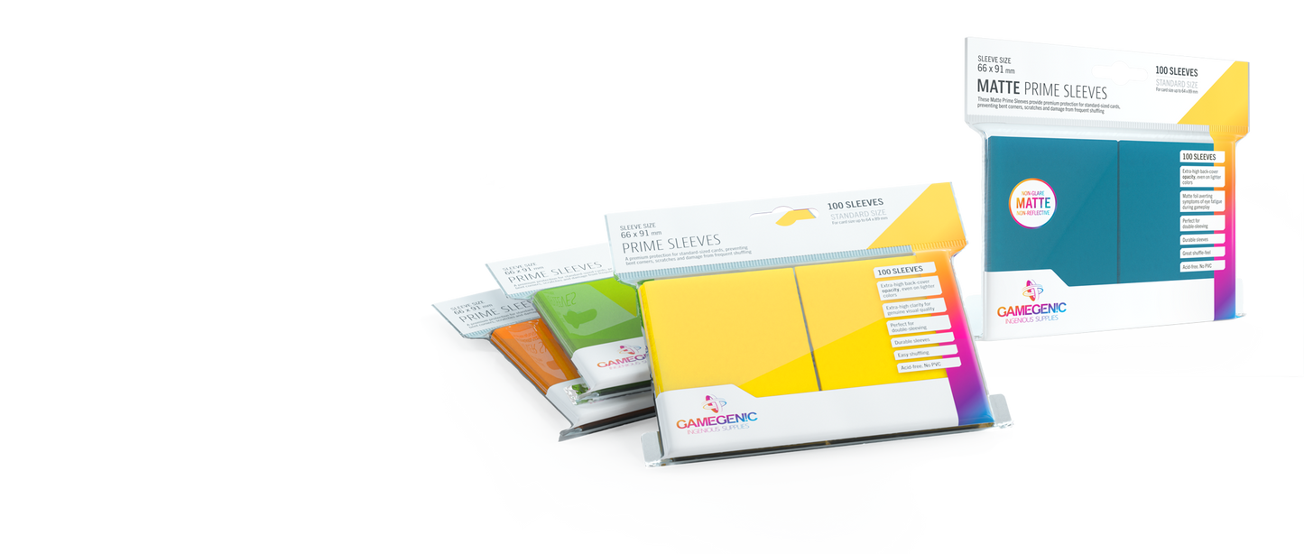 Gamegenic Matte Standard Size Prime Sleeves (100 ct.)