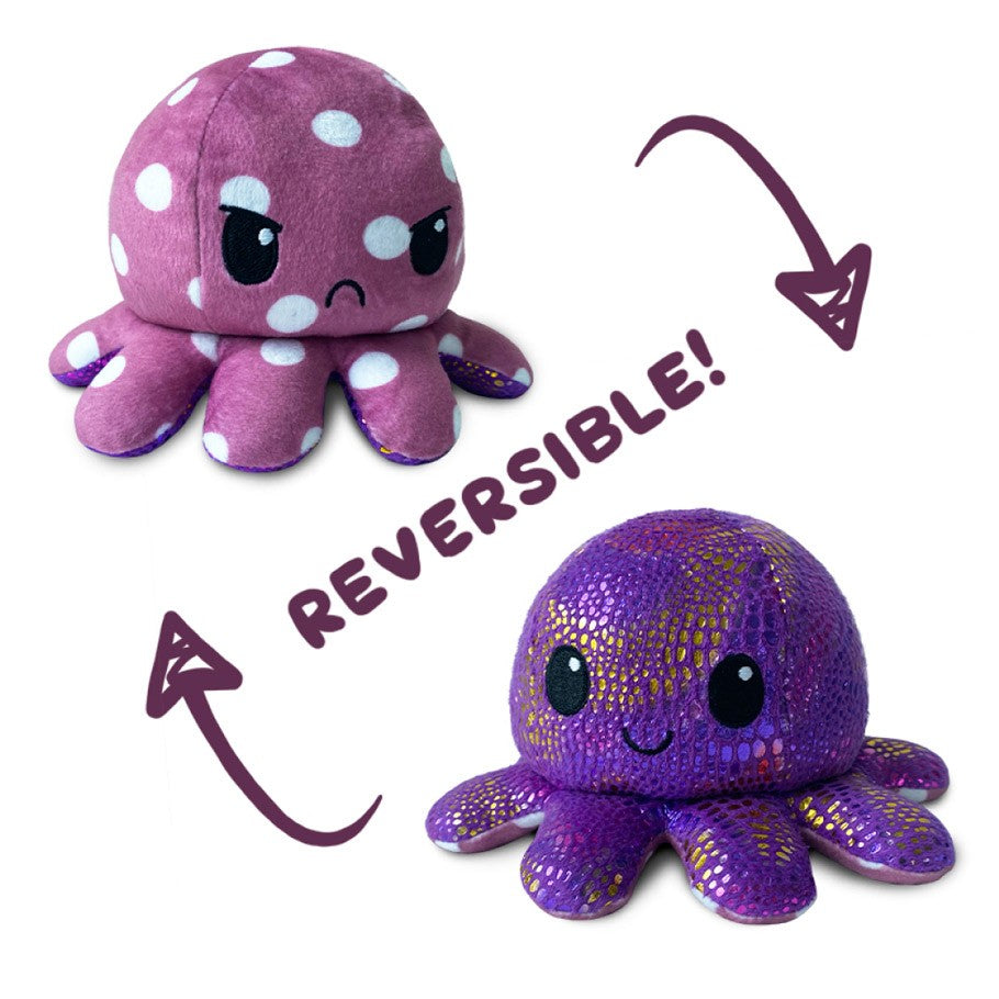 TeeTurtle Plushiverse Octopus Reversible Plush