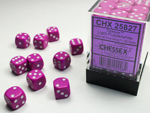 Chessex 12MM D6 Dice - Opaque - Light Purple/White