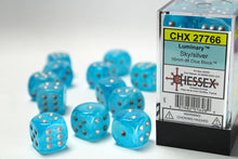 Chessex 16MM D6 Dice - Luminary - Sky/Silver