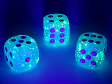 Chessex 16MM D6 Dice - Luminary - Sky/Silver