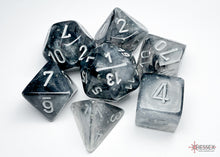 Chessex 7-Die Set - Borealis Luminary - Light Smoke/Silver