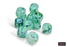 Chessex 16MM D6 Dice - Borealis Luminary - Kelp/Light Green