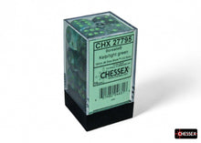 Chessex 16MM D6 Dice - Borealis Luminary - Kelp/Light Green