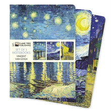 Flame Tree Publishing Vincent Van Gogh Set of 3 Standard Notebooks