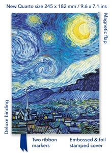 Flame Tree Publishing Vincent Van Gogh The Starry Night Quarto Journal