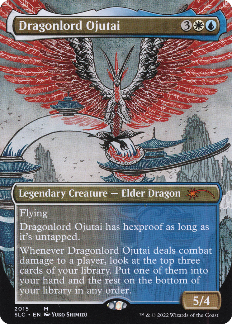 Dragonlord Ojutai (Borderless) [Secret Lair Countdown Kit]
