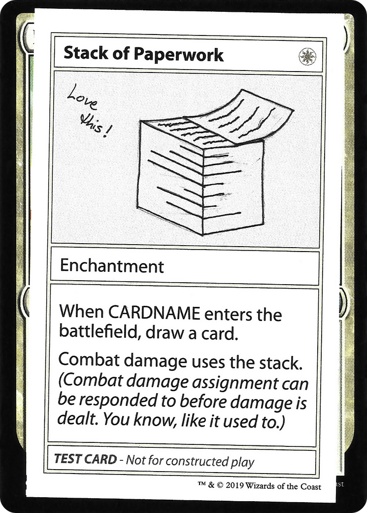 Stack of Paperwork (2021 Edition) [Mystery Booster Playtest Cards]