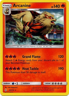 Arcanine (22/214) (Cosmos Holo) [Sun & Moon: Unbroken Bonds]