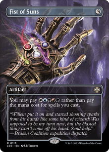Fist of Suns (Borderless) [The Lost Caverns of Ixalan Commander]
