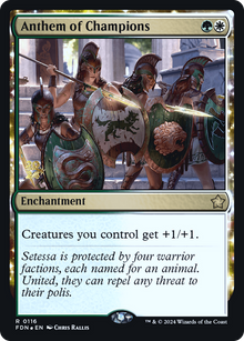 Anthem of Champions [Foundations Prerelease Promos]