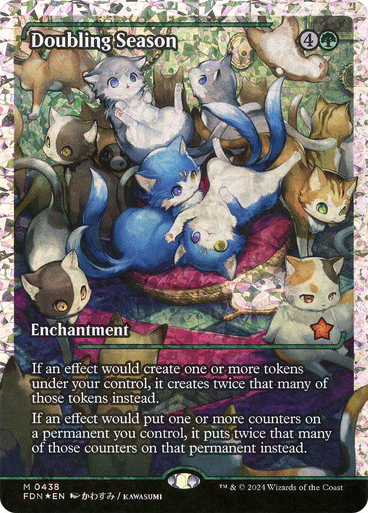 Doubling Season (Showcase) (Fracture Foil) (Japanese) [Foundations]