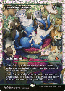 Doubling Season (Showcase) (Fracture Foil) (Japanese) [Foundations]