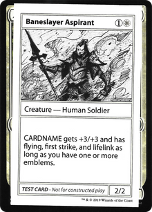 Baneslayer Aspirant (2021 Edition) [Mystery Booster Playtest Cards]