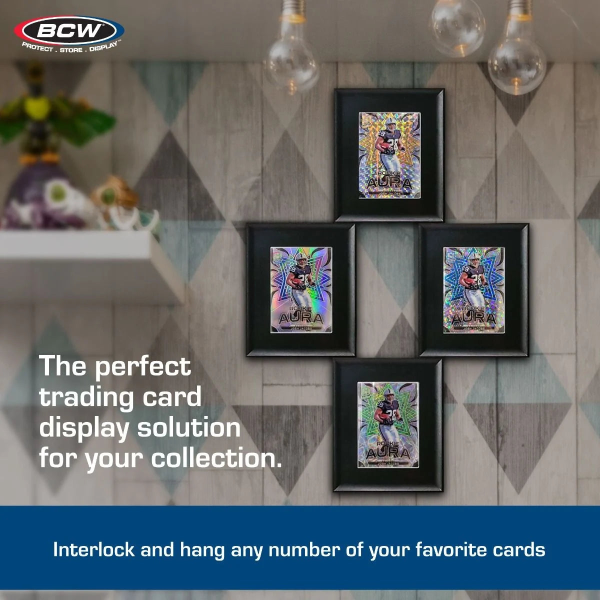BCW Interlocking Card Frames - Black