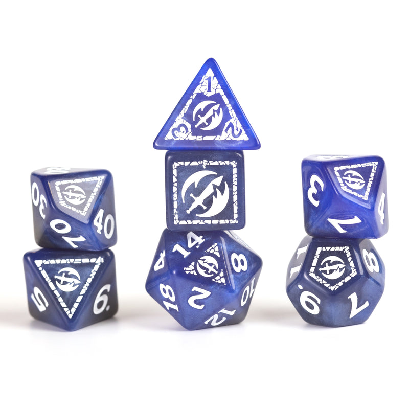 Sirius Dice D&D Dungeons & Dragons: Adventure Dice - Fighter Blue