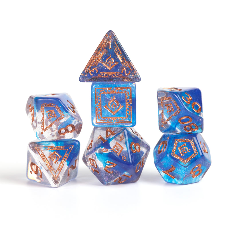 Sirius Dice D&D Dungeons & Dragons: Adventure Dice - Wizard Blue