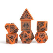 Sirius Dice D&D Dungeons & Dragons: Adventure Dice - Barbarian Orange