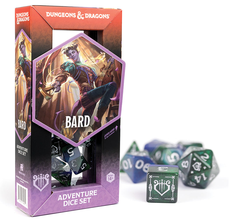 Sirius Dice D&D Dungeons & Dragons: Adventure Dice - Bard Blue