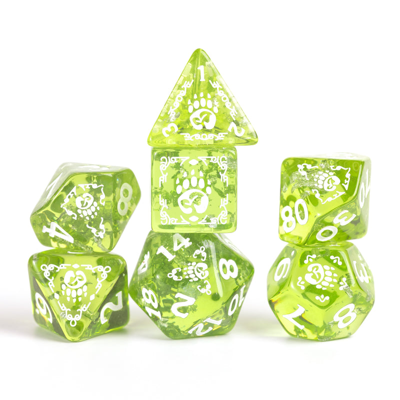 Sirius Dice D&D Dungeons & Dragons: Adventure Dice - Druid Green