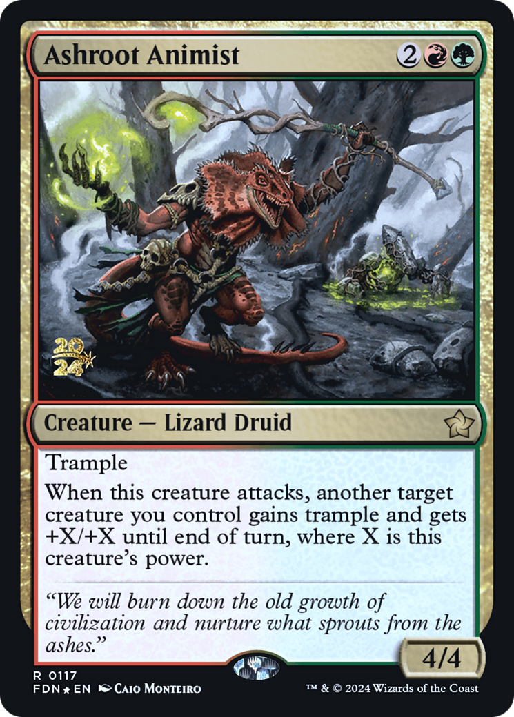 Ashroot Animist [Foundations Prerelease Promos]