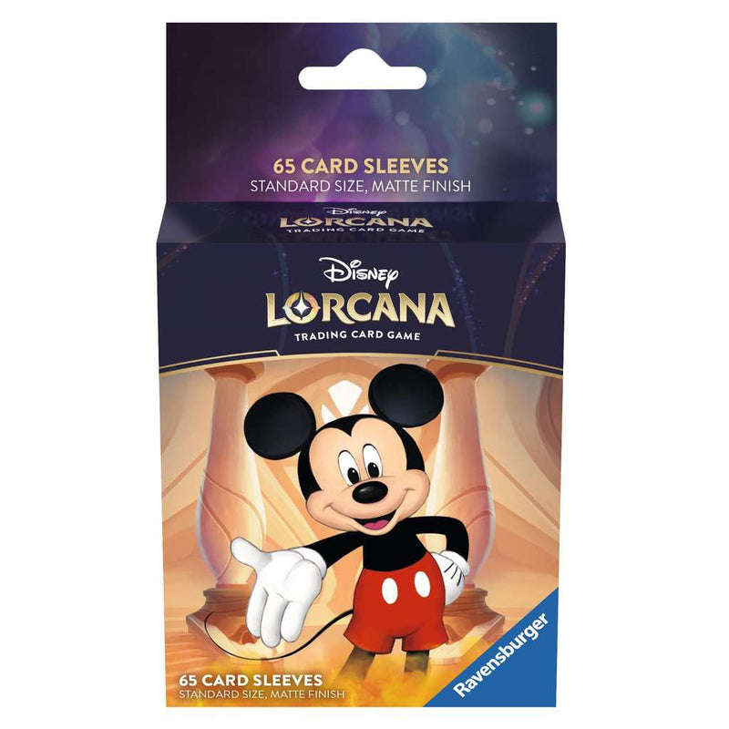 Lorcana Matte Standard Size Sleeves 65ct - Micky Mouse