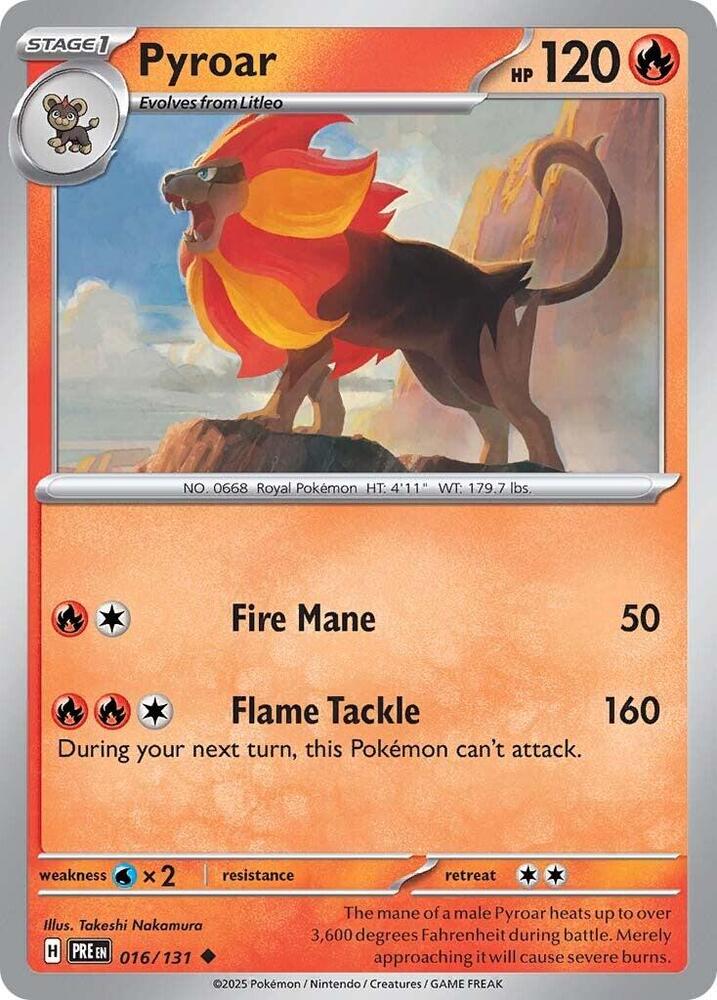 Pyroar (016/131) [Scarlet & Violet: Prismatic Evolutions]