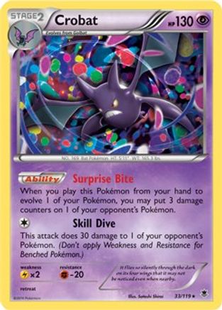 Crobat (33/119) (Cosmos Holo) [XY: Phantom Forces]