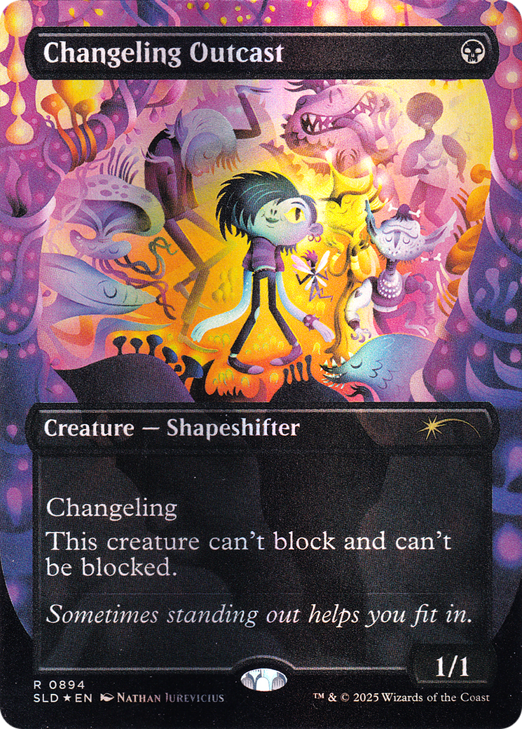 Changeling Outcast (Rainbow Foil) [Secret Lair Drop Series]
