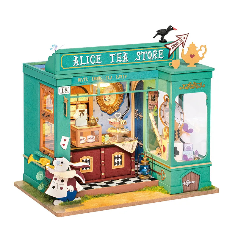 Rolife Alice's Tea Store DIY Miniature House Kit DG156