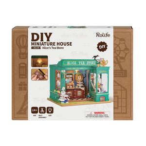 Rolife Alice's Tea Store DIY Miniature House Kit DG156