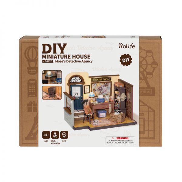 Rolife Mose's Detective Agency DIY Miniature House Kit DG157