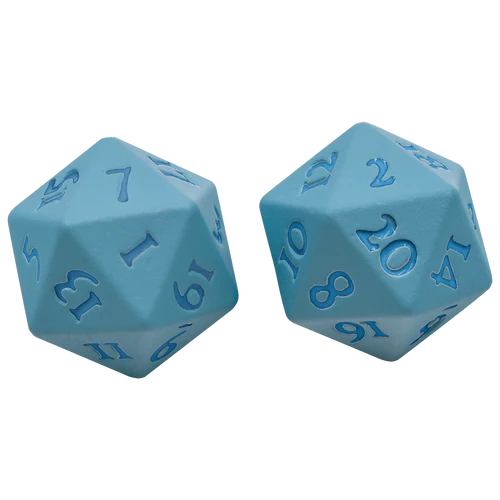 Ultra Pro - Vivid Heavy Metal D20 Dice Set - Light Blue