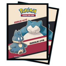 Snorlax and Munchlax Deck Protector Sleeves for Pokémon 65ct