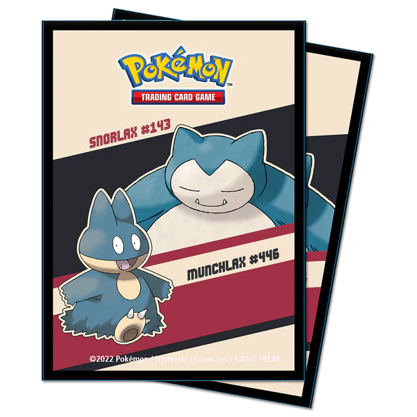 Snorlax and Munchlax Deck Protector Sleeves for Pokémon 65ct