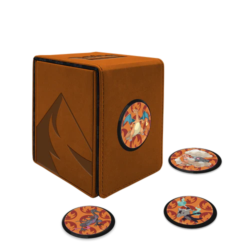 Scorching Summit Alcove Click Deck Box for Pokemon