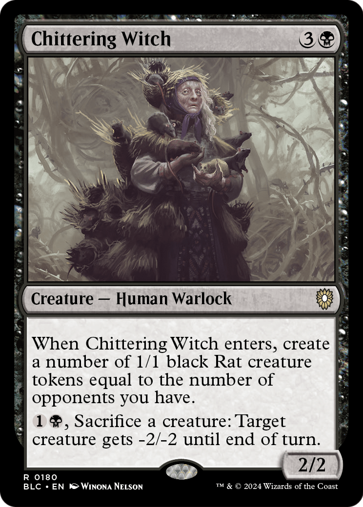 Chittering Witch [Bloomburrow Commander]