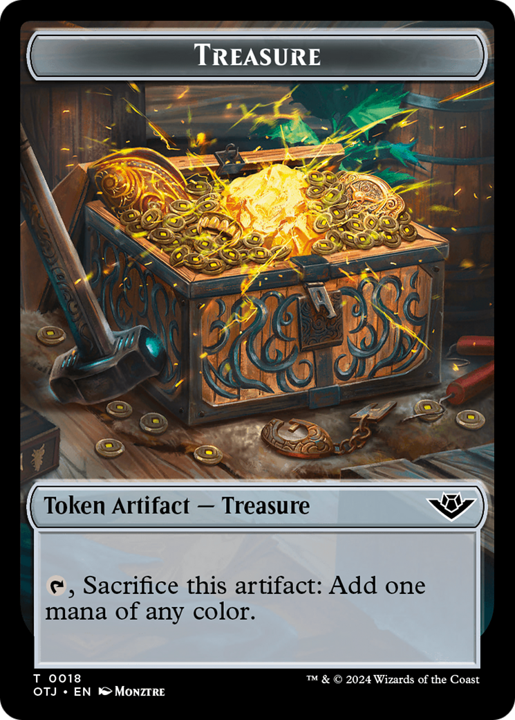 Treasure // Map Double-Sided Token [Outlaws of Thunder