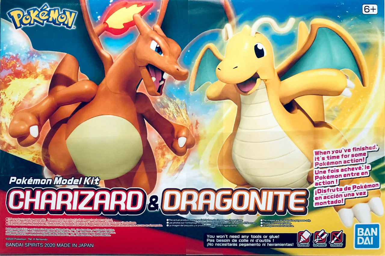Bandai Spirits Pokemon Charizard and Dragonite Model Kit