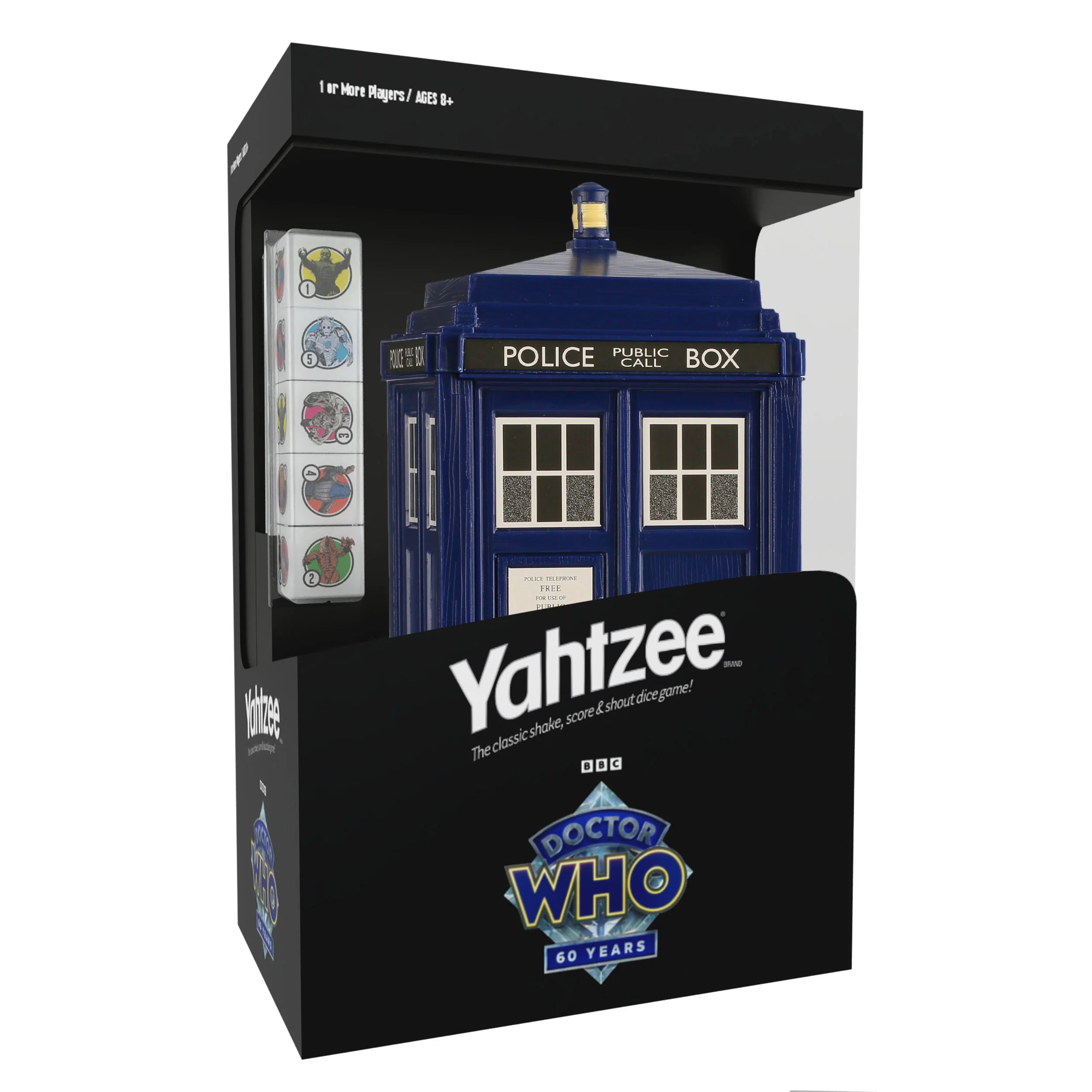 Yahtzee: Doctor Who TARDIS 60th Anniversary | Mothership Books and Games TX