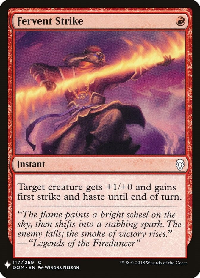 Image for Fervent Strike (117) (LIST) - Magic: The Gathering