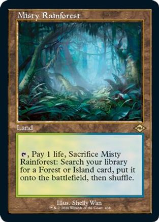 Misty Rainforest (Retro Foil Etched) [Modern Horizons 2]