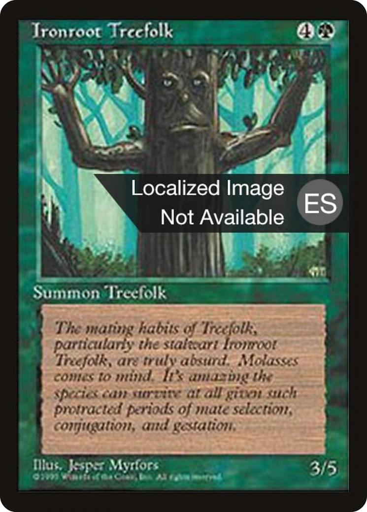 Ironroot Treefolk [Fourth Edition Foreign Black Border]