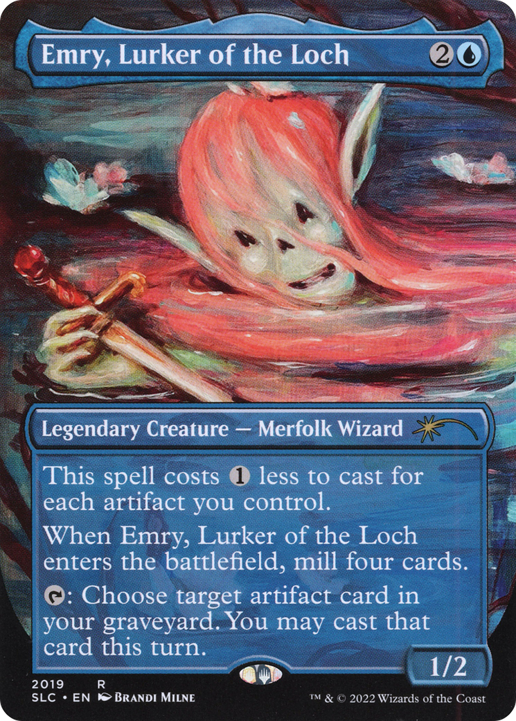 Emry, Lurker of the Loch (Borderless) [Secret Lair Countdown Kit]