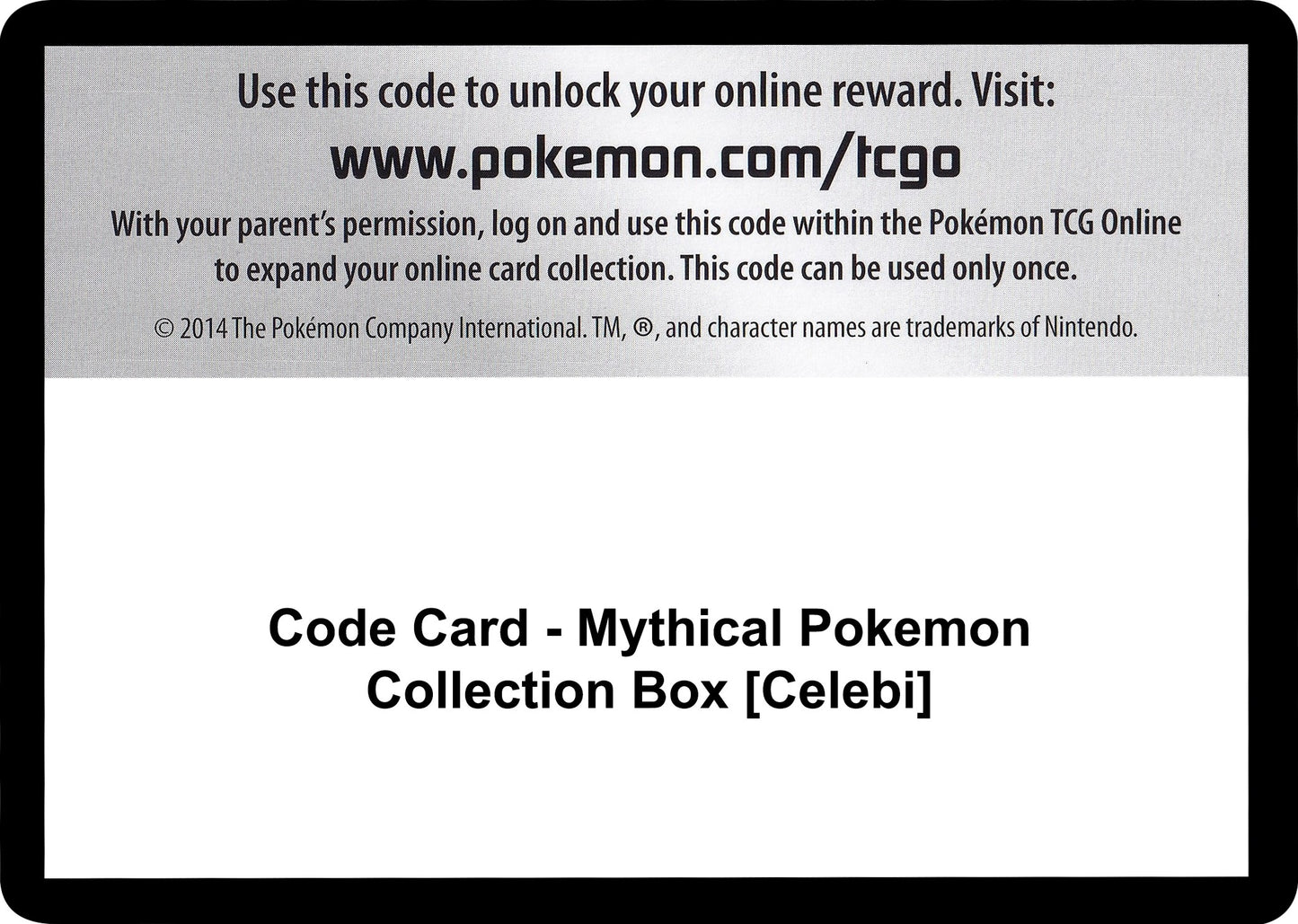 Image for Code Card - Mythical Pokemon Collection Box [Celebi] - Pokemon
